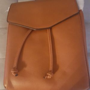 Faux Leather Drawstring Back Pack